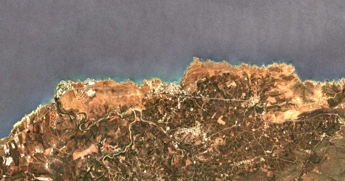 Carte satellite de Pánormo