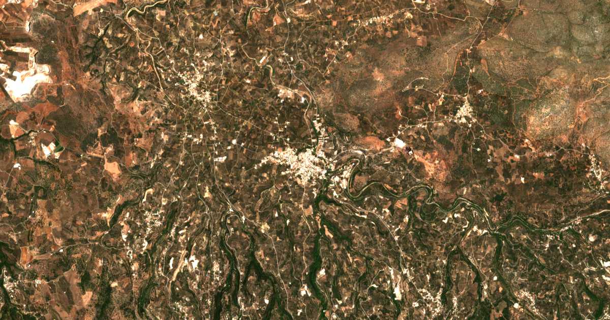 Carte satellite de Pérama