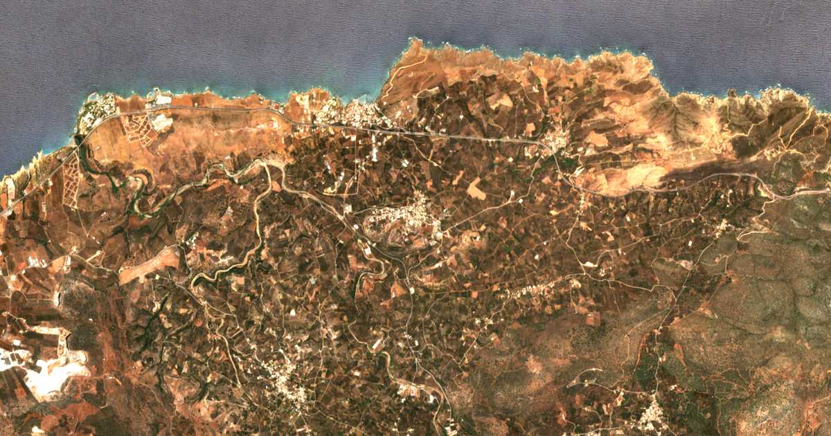 Carte satellite de Roumelí