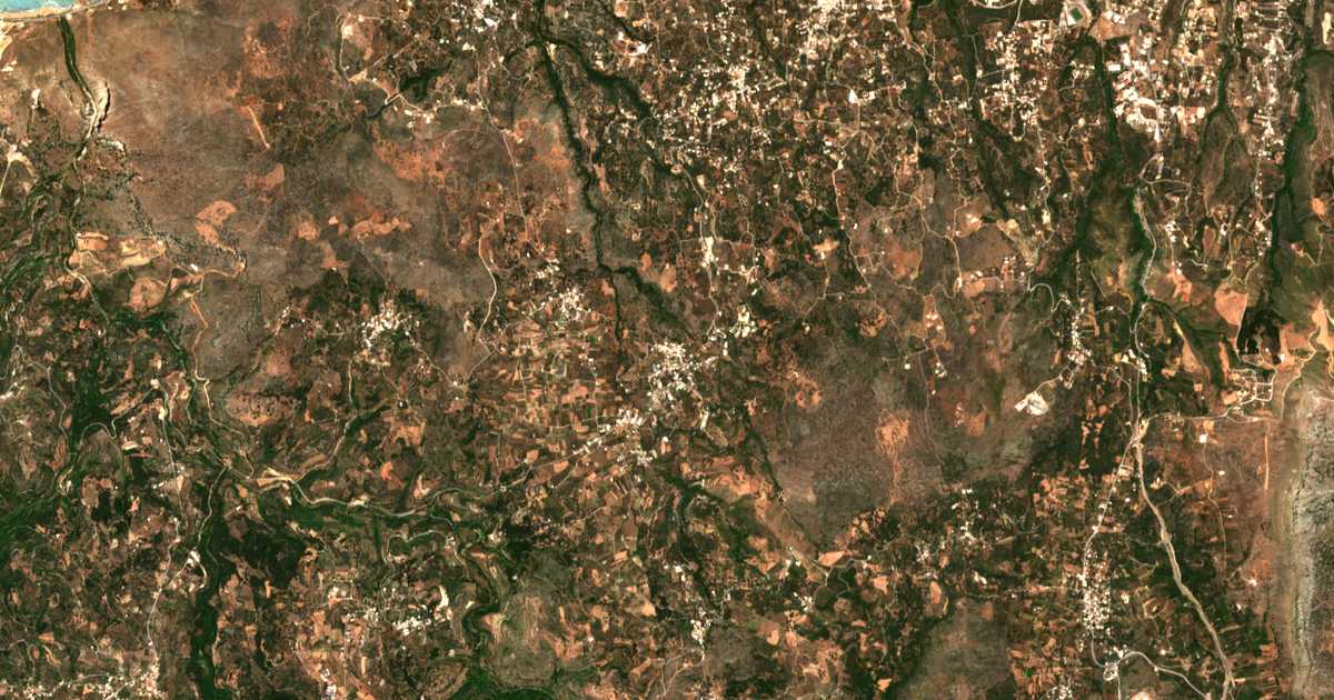 Carte satellite de Goniá