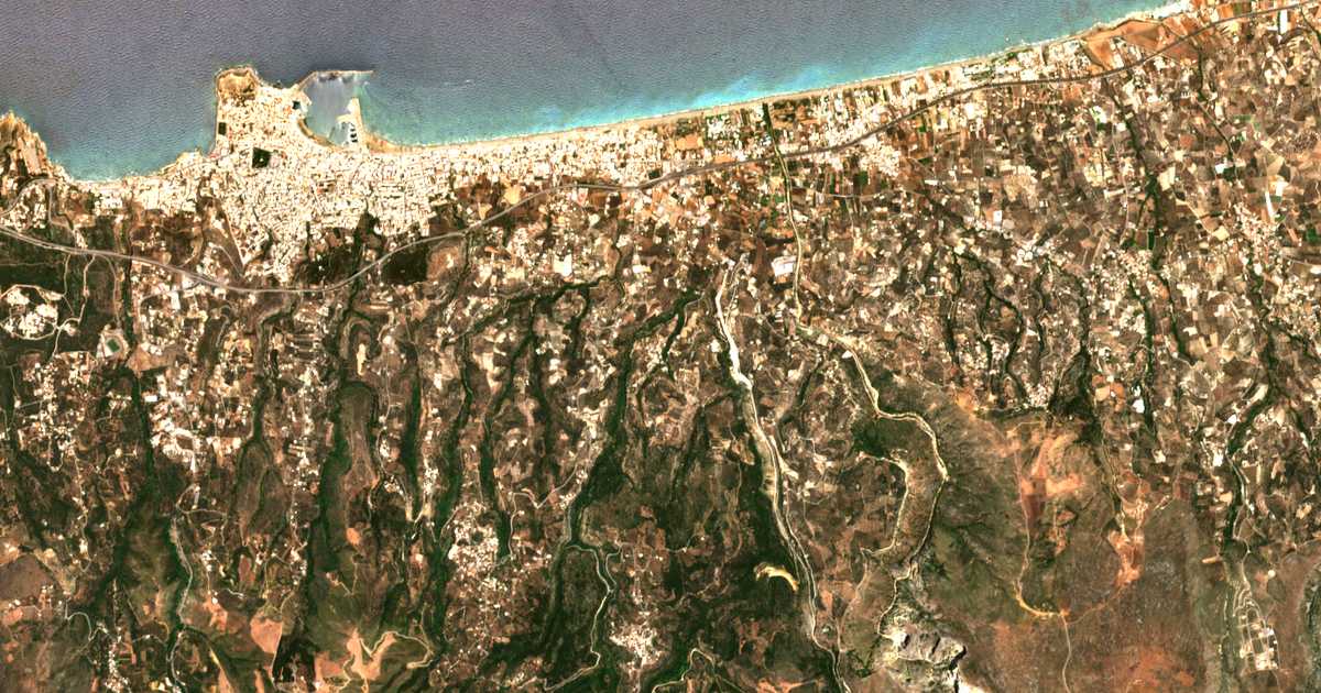 Carte satellite de Xiró Chorió
