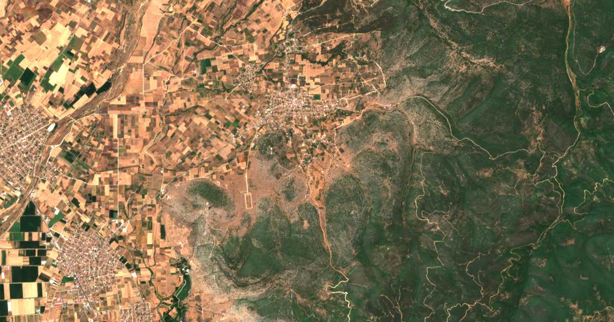 Carte satellite de Vathýspilon
