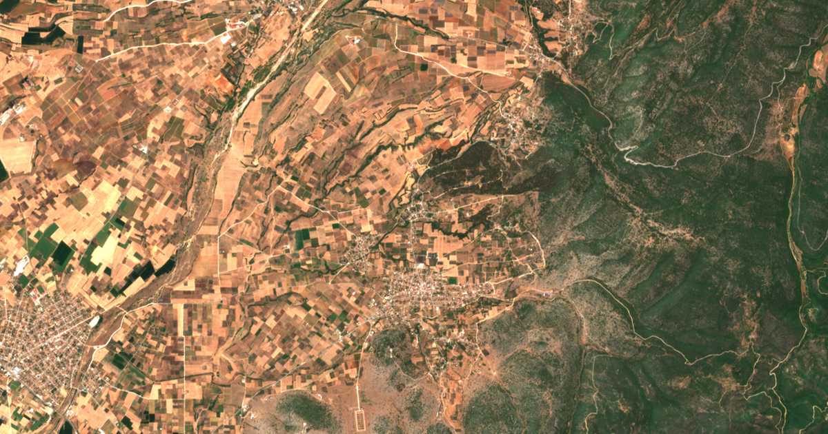 Carte satellite de Vathychórion