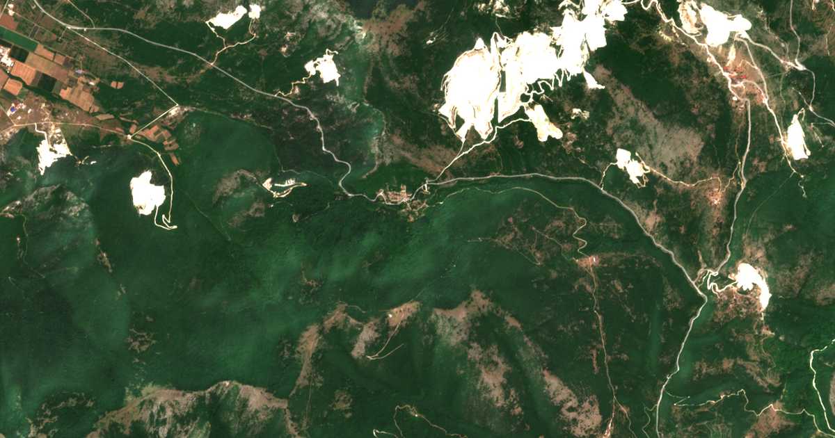 Carte satellite de Granítis