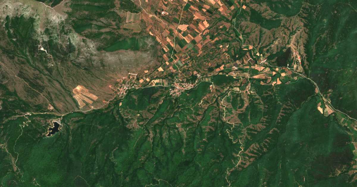 Carte satellite de Vathýtopos