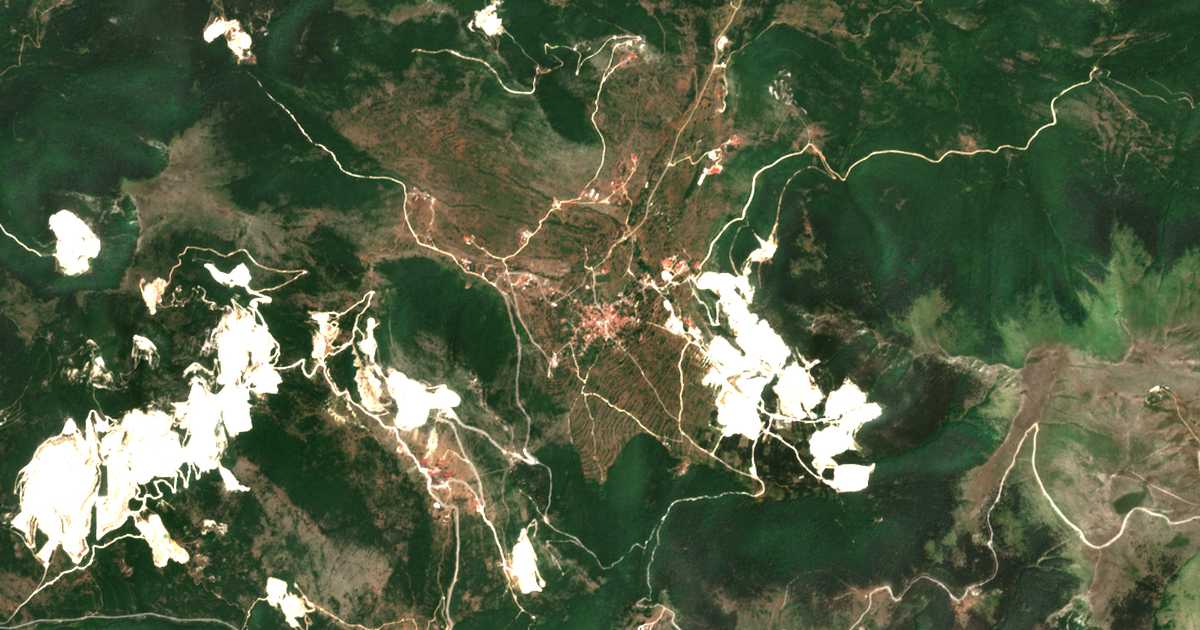 Carte satellite de Vólakas