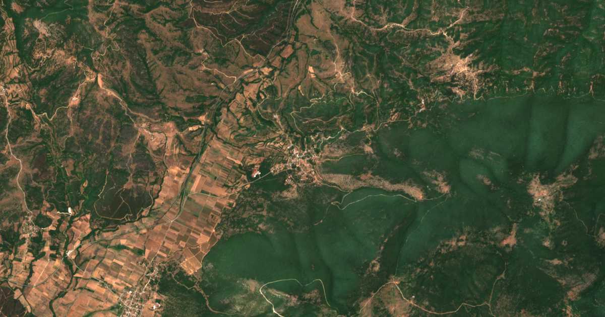Carte satellite de Pteléa