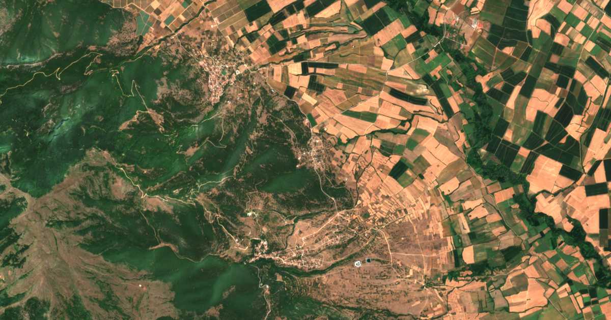 Carte satellite de Anthochórion