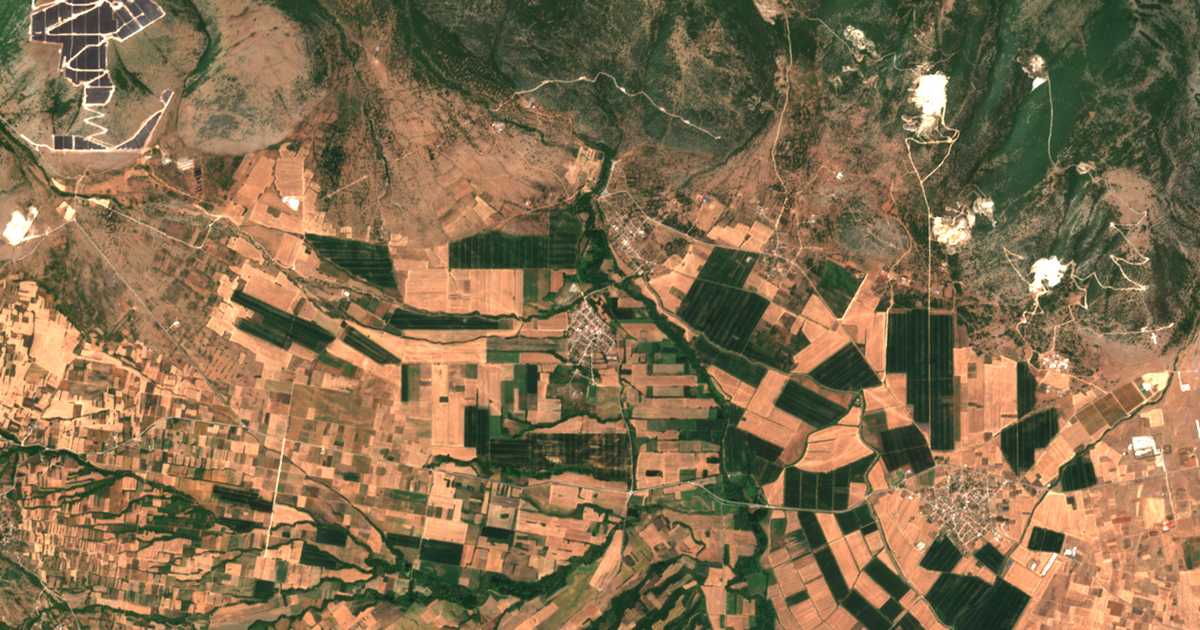 Carte satellite de Gramméni