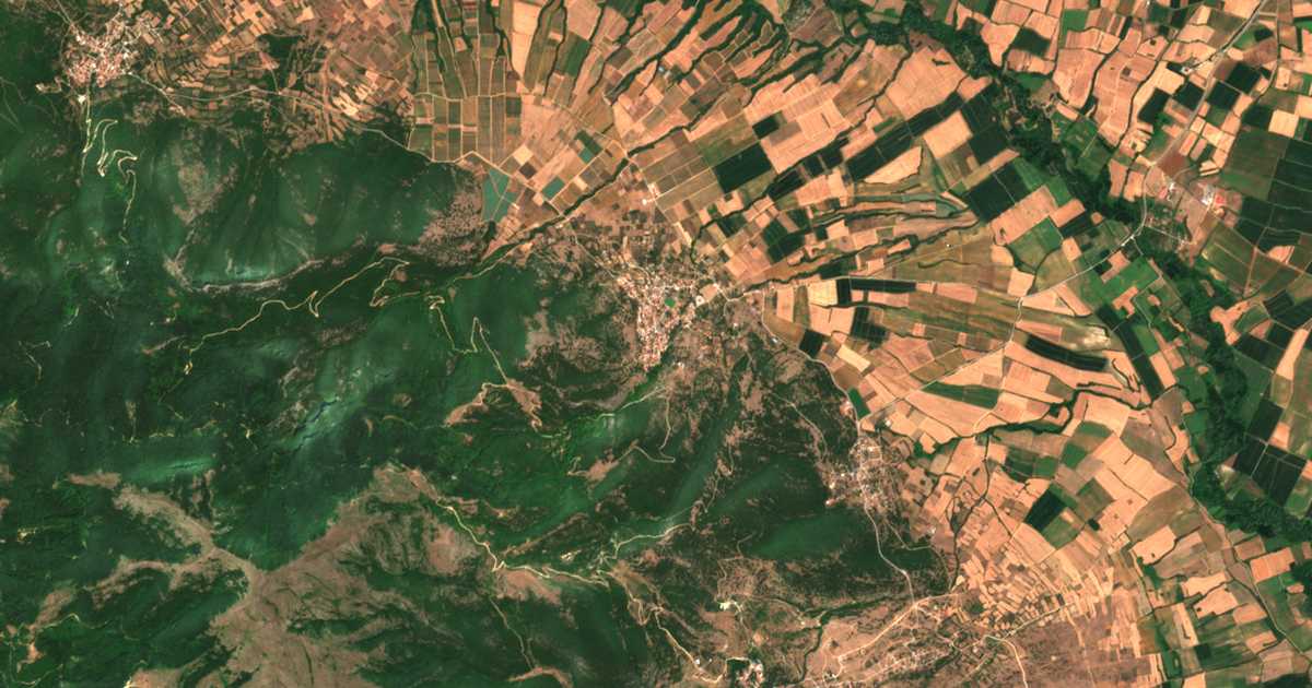 Carte satellite de Kalí Vrýsi
