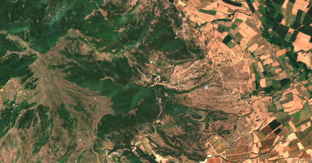 Carte satellite de Kallithéa