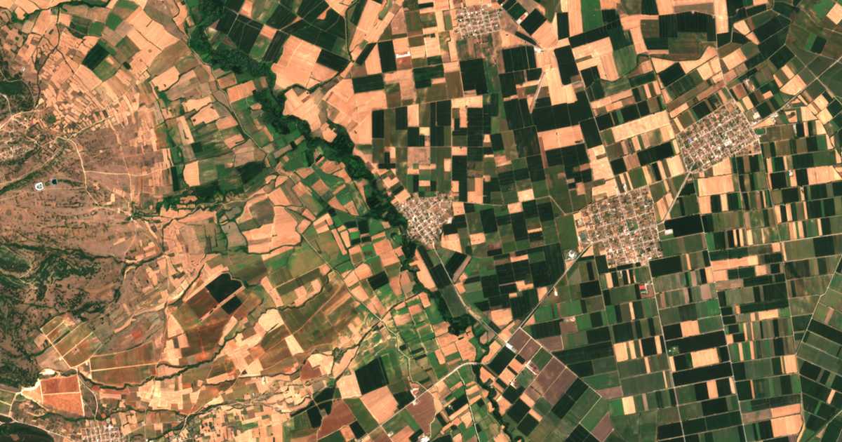 Carte satellite de Megalókampos
