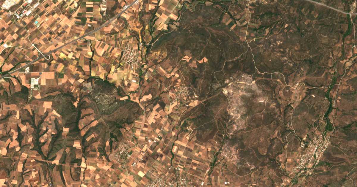 Carte satellite de Aetochóri