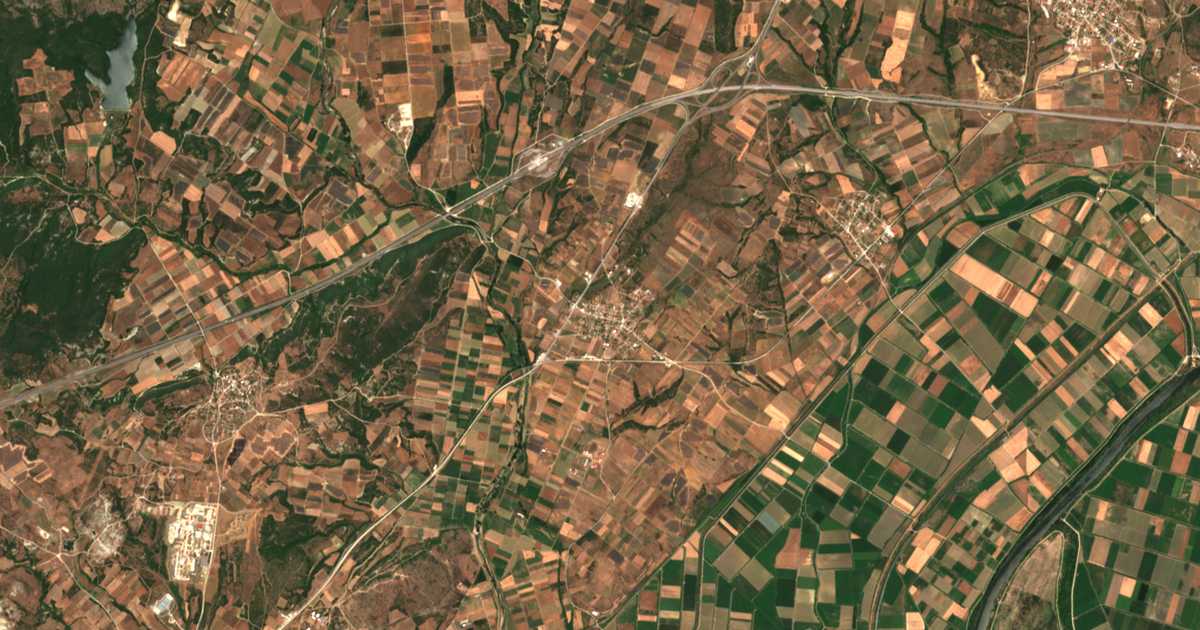 Carte satellite de Ardánio