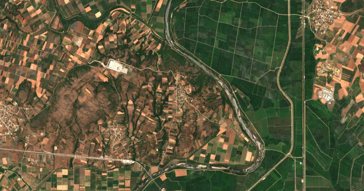 Carte satellite de Gemistí