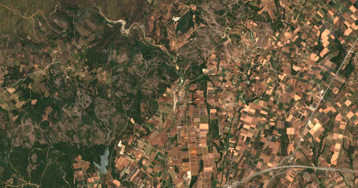 Carte satellite de Itéa