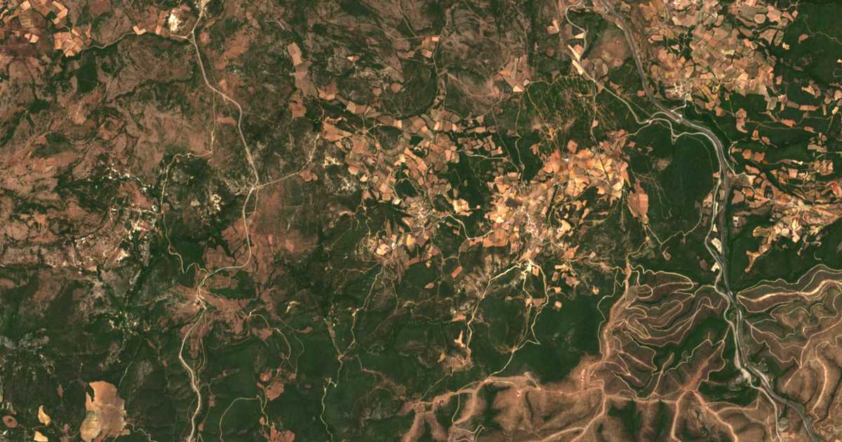 Carte satellite de Pérama