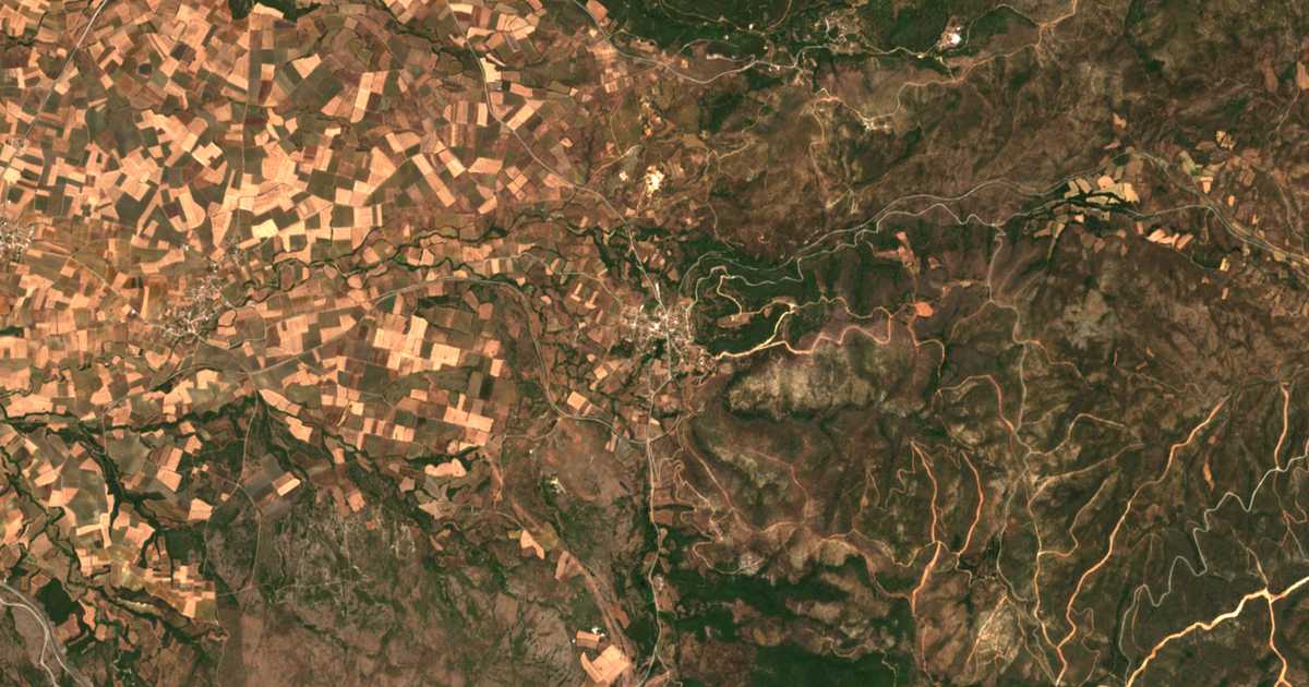 Carte satellite de Sykorráchi