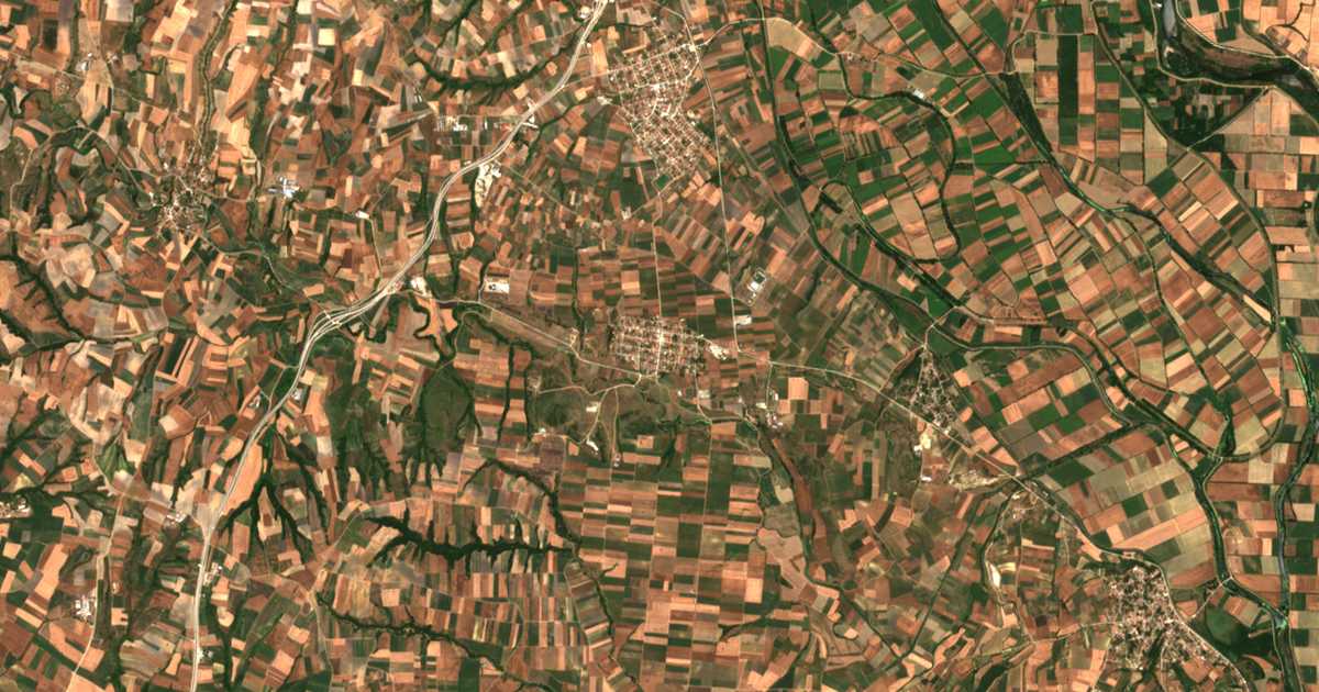 Carte satellite de Asiménio