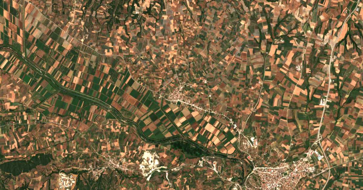 Carte satellite de Ellinochóri