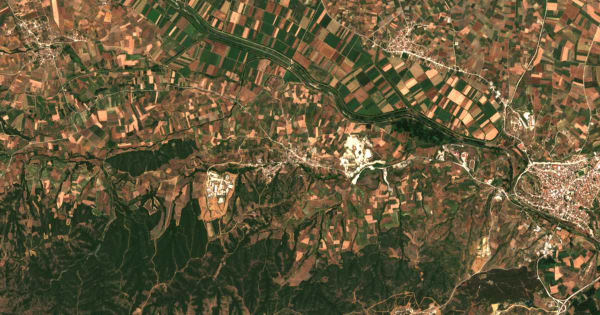 Carte satellite de Koufóvouno