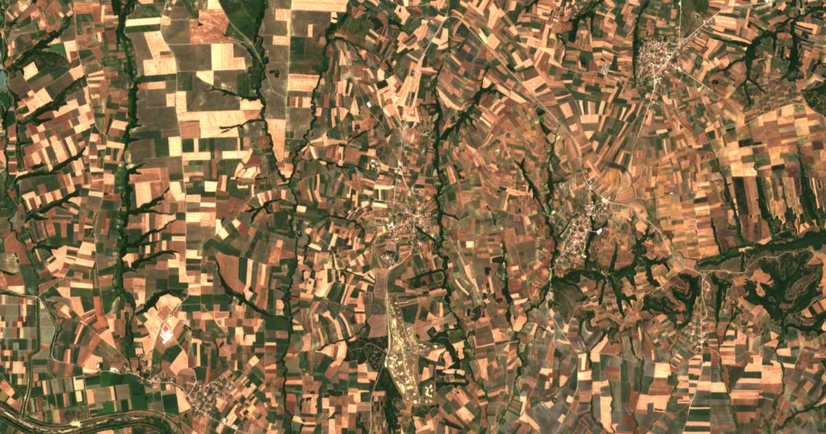 Carte satellite de Sitochóri