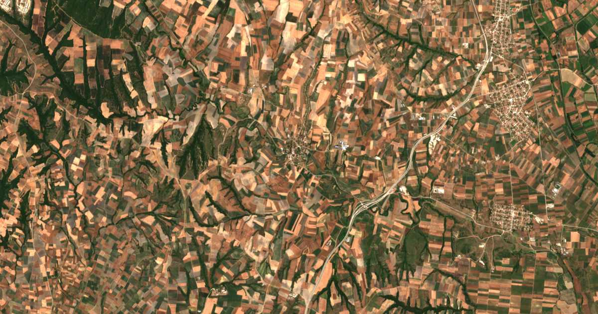 Carte satellite de Thyréa