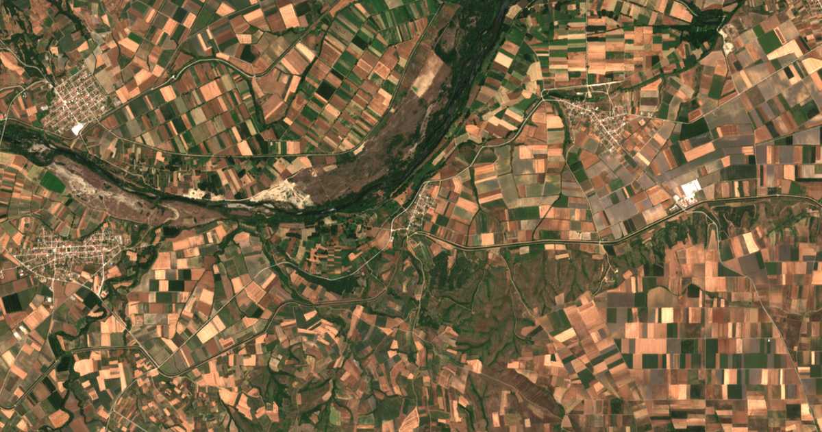 Carte satellite de Ammóvouno