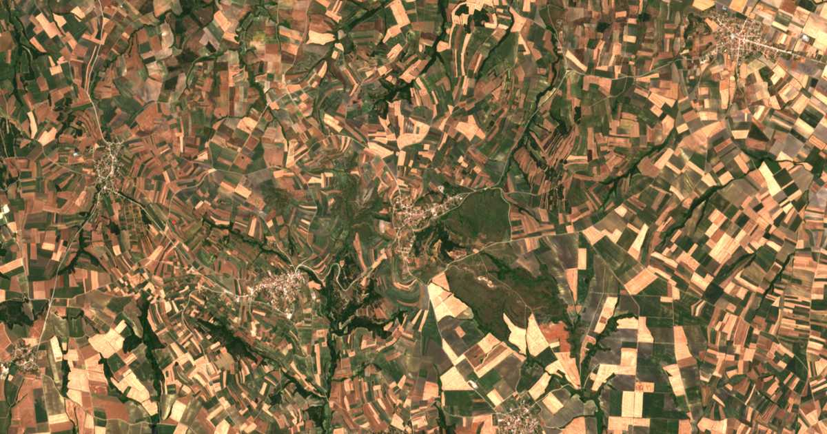 Carte satellite de Chandrás