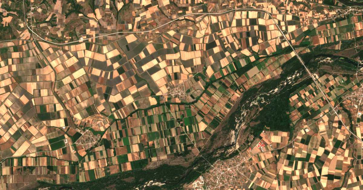 Carte satellite de Kanadás