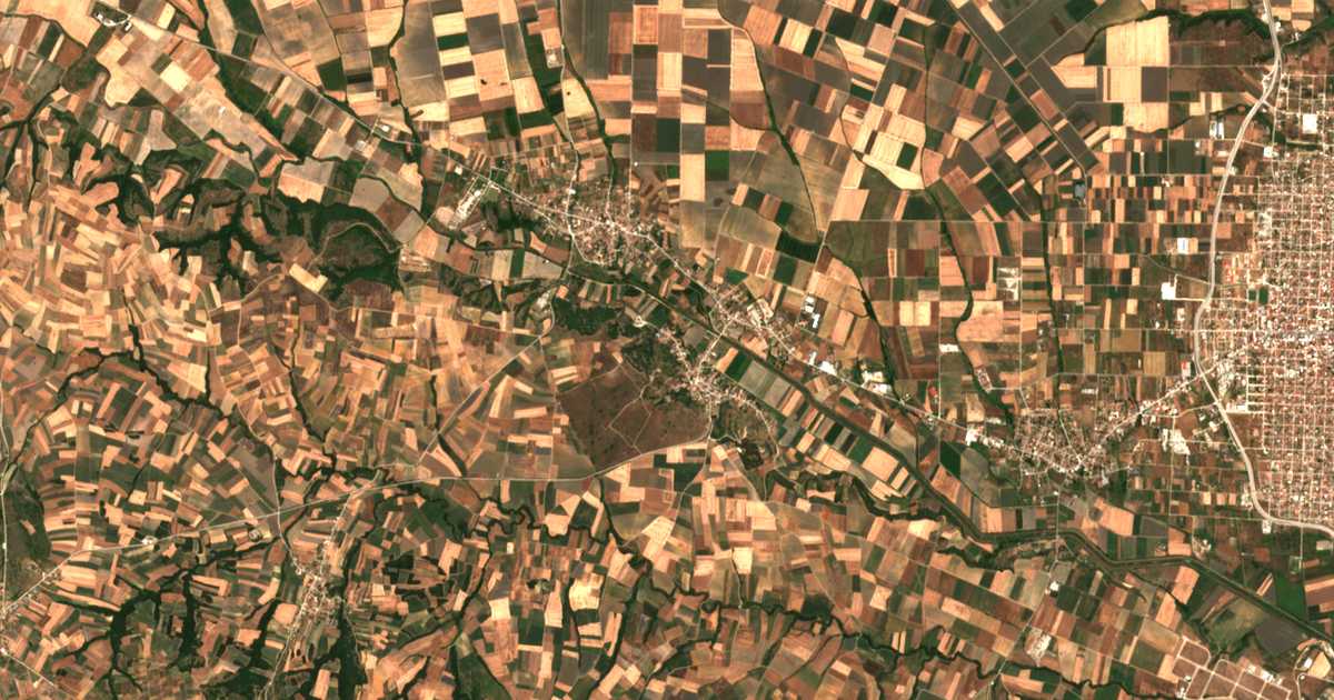 Carte satellite de Leptí