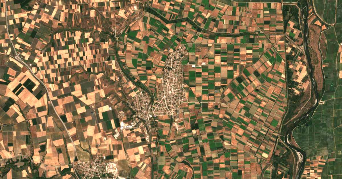 Carte satellite de Néa Výssa