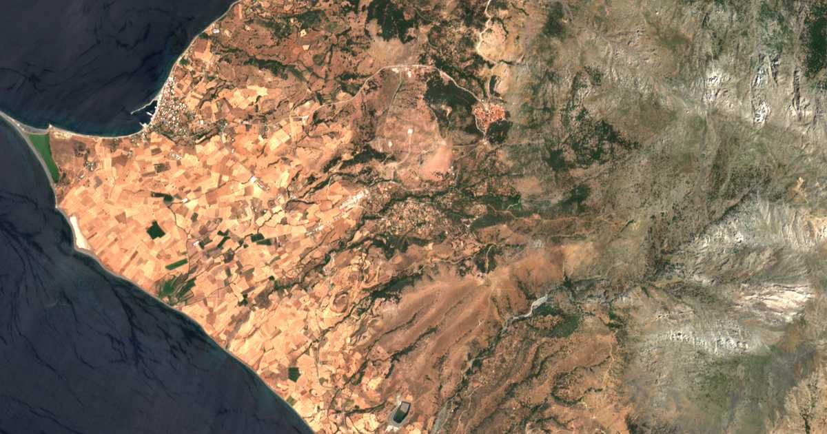 Carte satellite de Alónia