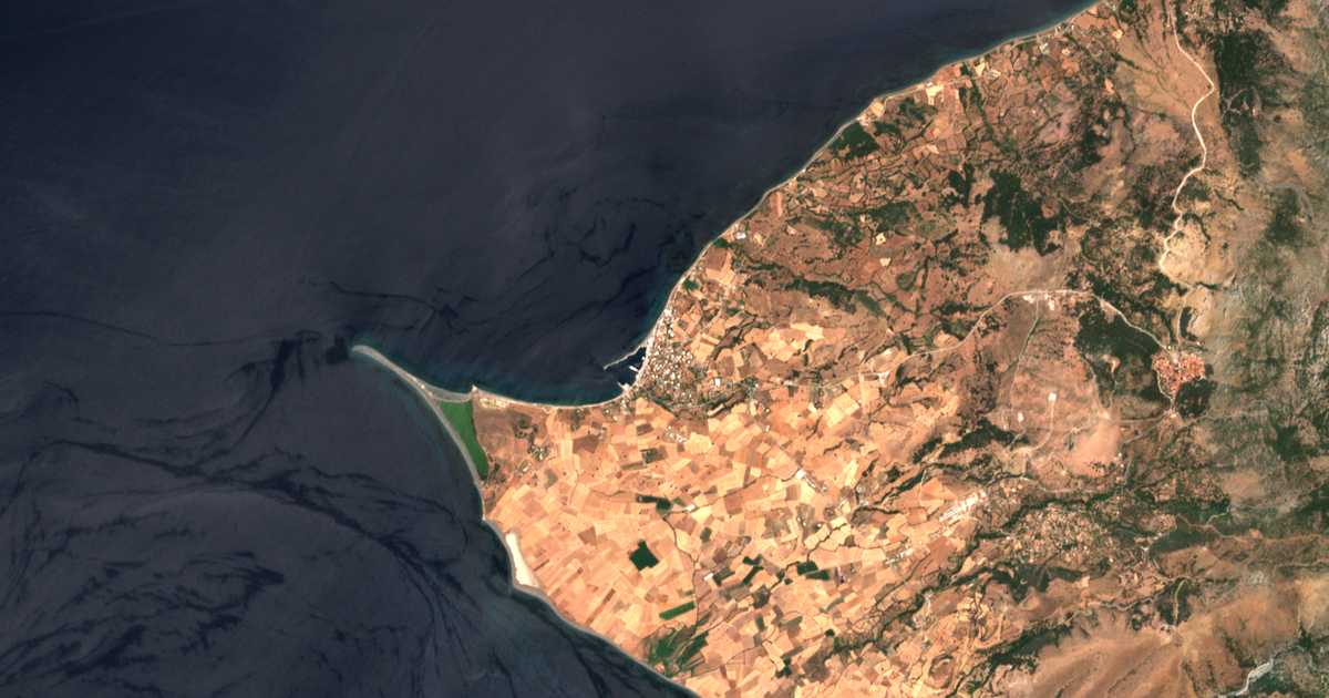 Carte satellite de Kamariótissa