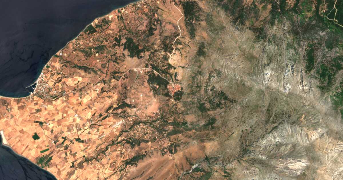 Carte satellite de Samothrace