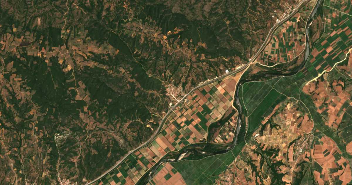 Carte satellite de Amório