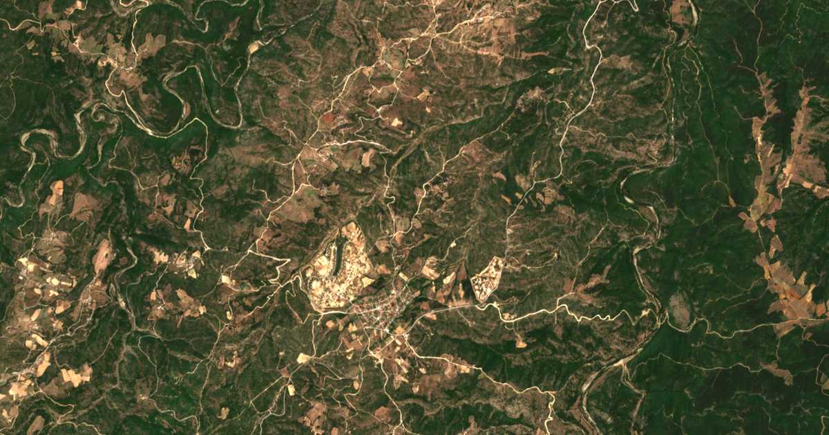 Carte satellite de Gériko