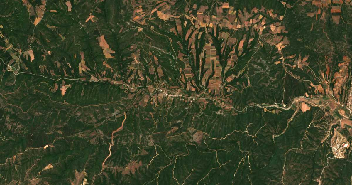 Carte satellite de Kyriakí