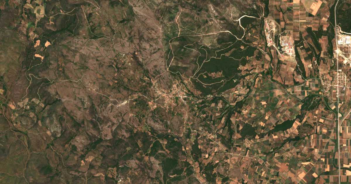 Carte satellite de Lefkímmi