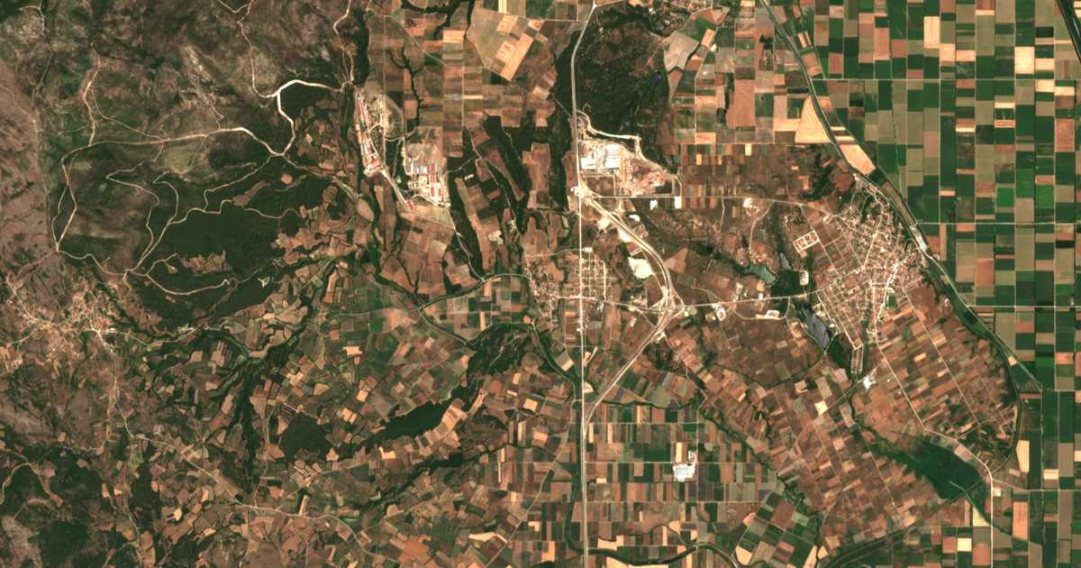 Carte satellite de Provatónas