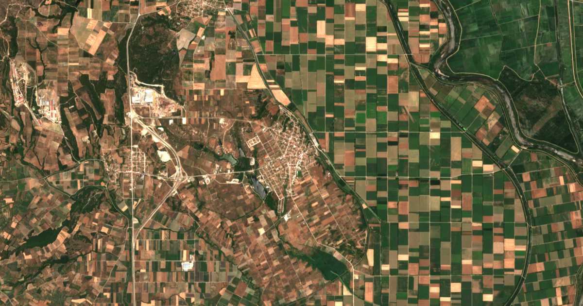 Carte satellite de Tycheró