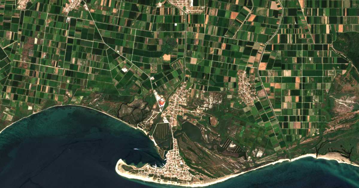 Carte satellite de Chaïdeftó
