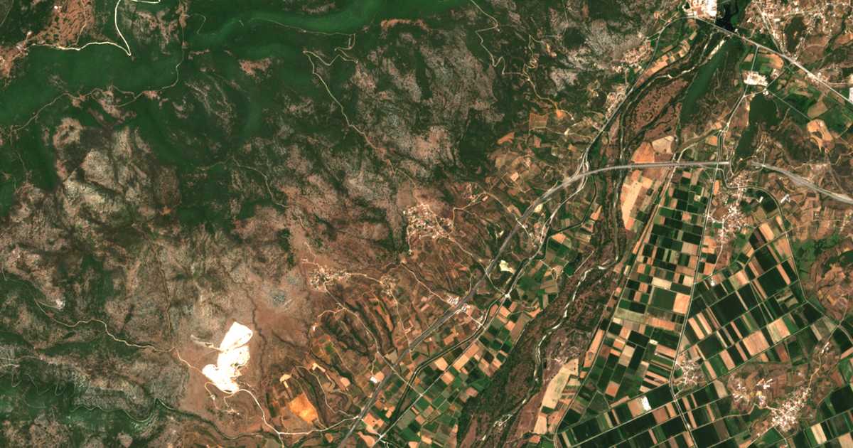 Carte satellite de Dialektó