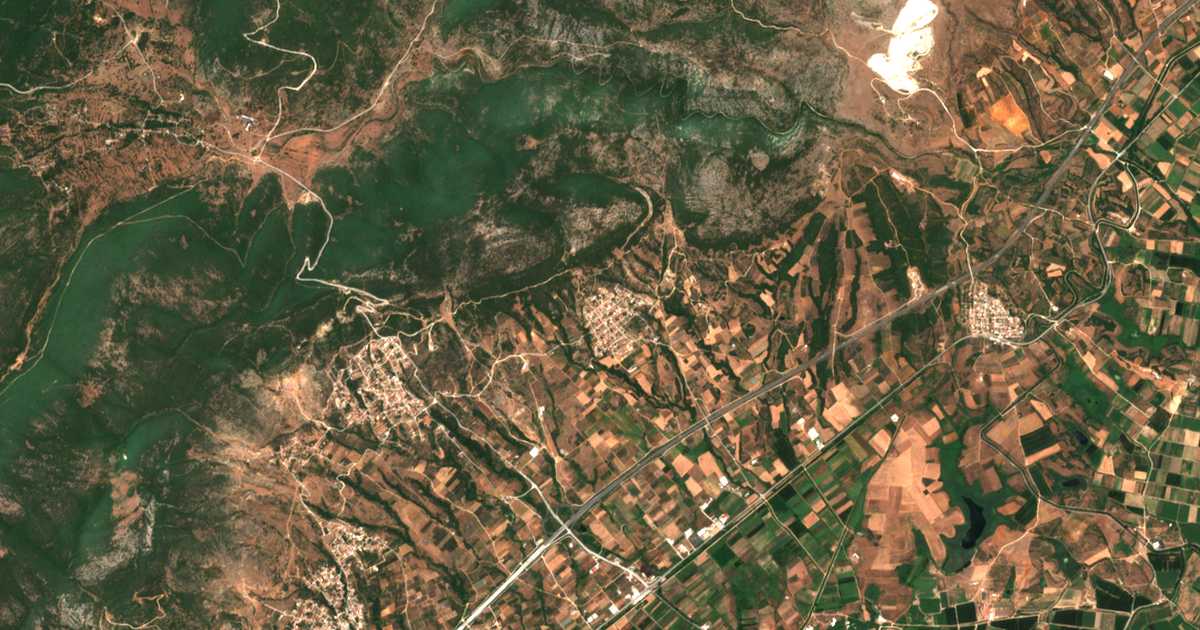 Carte satellite de Gérondas
