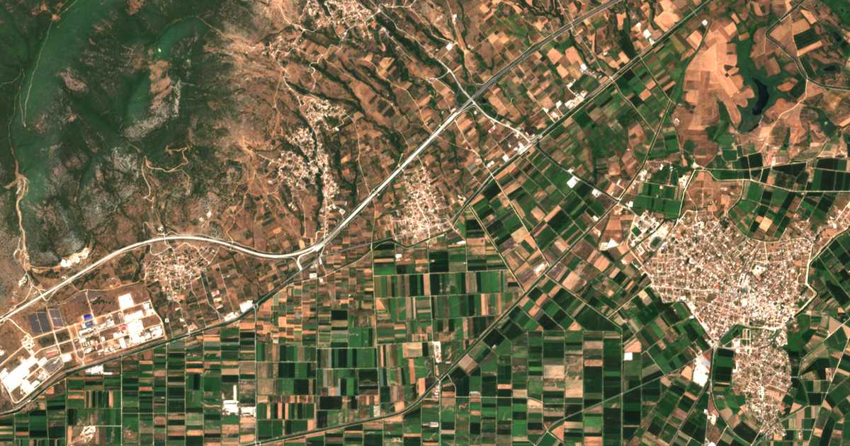 Carte satellite de Gravoúna