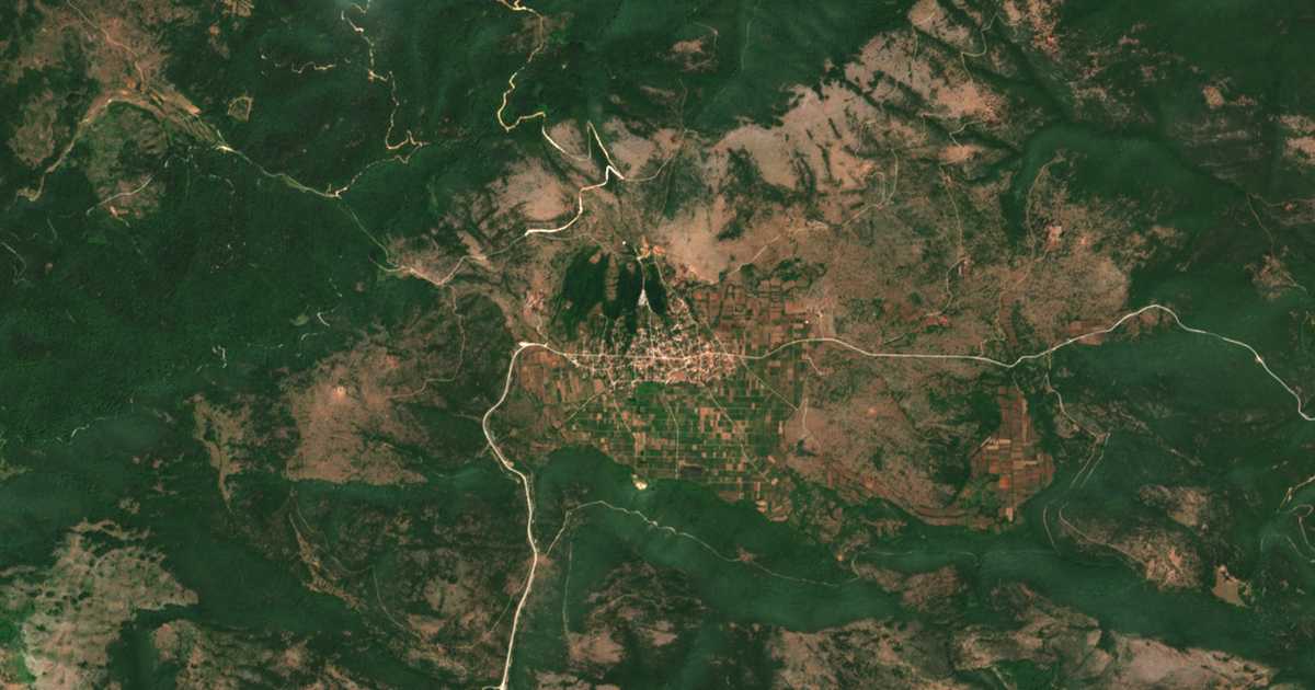 Carte satellite de Lekáni