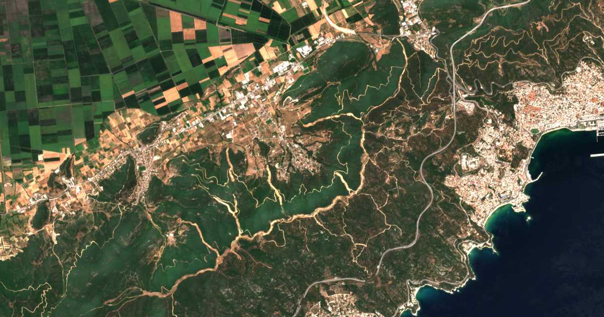 Carte satellite de Amisianá