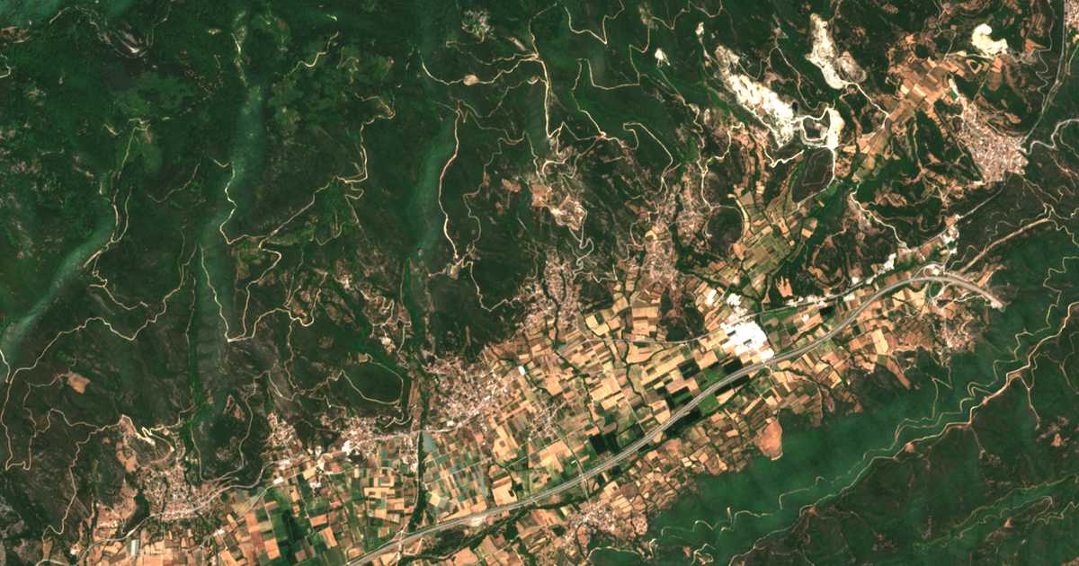 Carte satellite de Chrysókastron