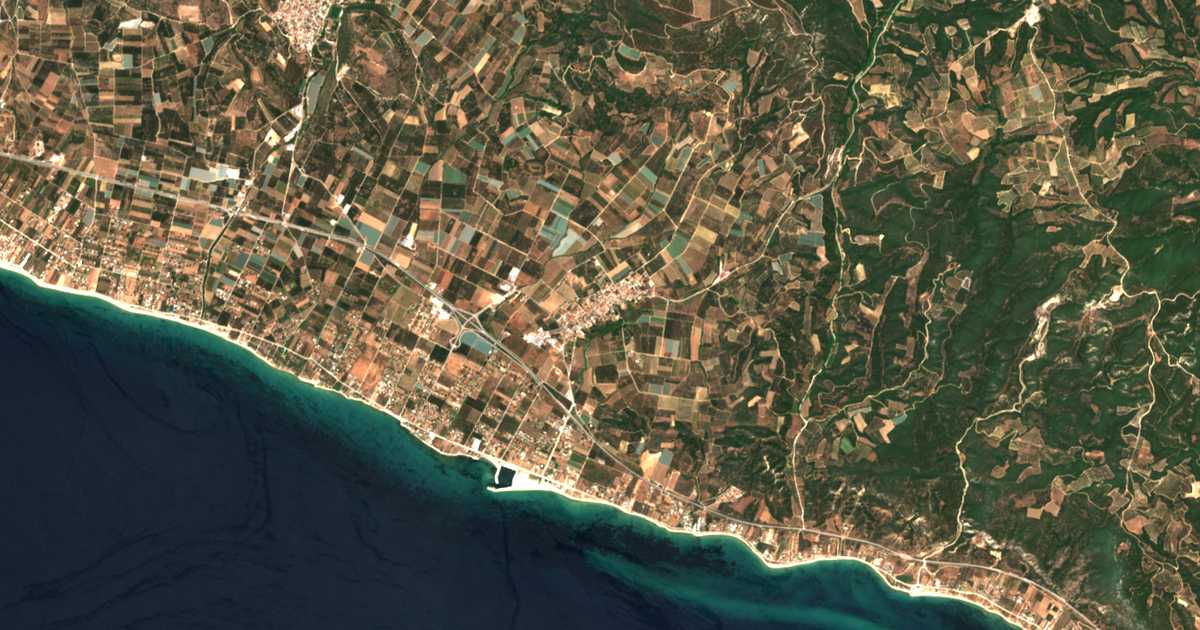 Carte satellite de Karianí
