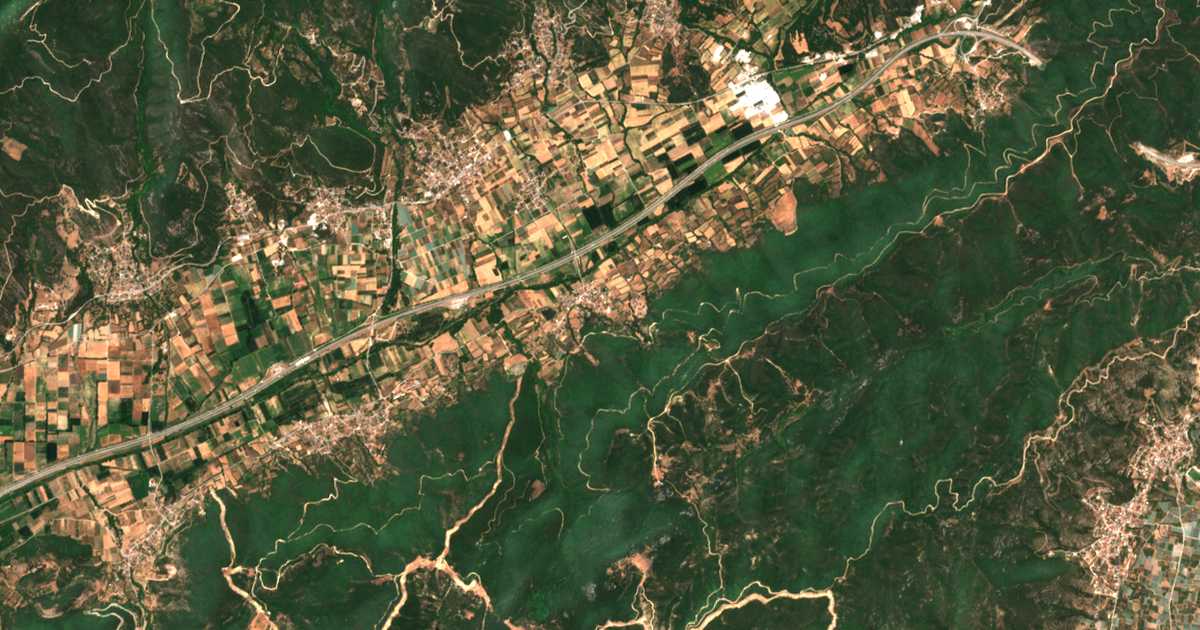 Carte satellite de Mélissa